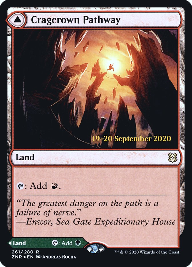 Cragcrown Pathway // Timbercrown Pathway  [Zendikar Rising Prerelease Promos] | Eastridge Sports Cards & Games