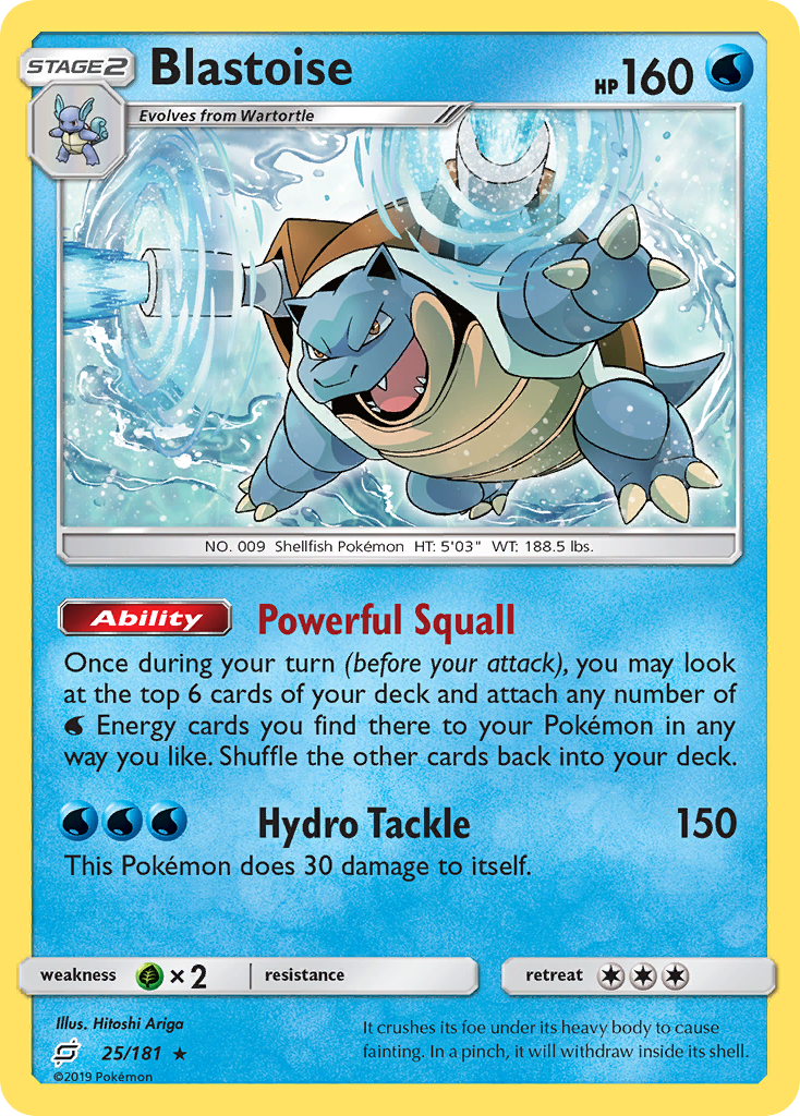 Blastoise (25/181) [Sun & Moon: Team Up] | Eastridge Sports Cards & Games