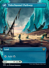 Barkchannel Pathway // Tidechannel Pathway (Borderless Alternate Art) [Kaldheim] | Eastridge Sports Cards & Games