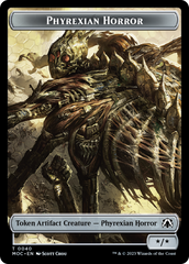 Phyrexian Golem // Phyrexian Horror Double-Sided Token [March of the Machine Commander Tokens] | Eastridge Sports Cards & Games