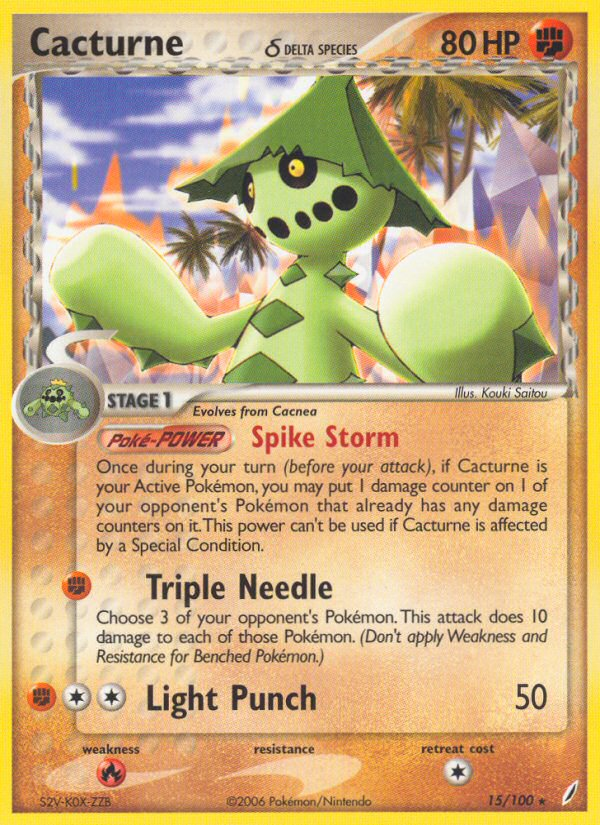 Cacturne (15/100) (Delta Species) [EX: Crystal Guardians] | Eastridge Sports Cards & Games