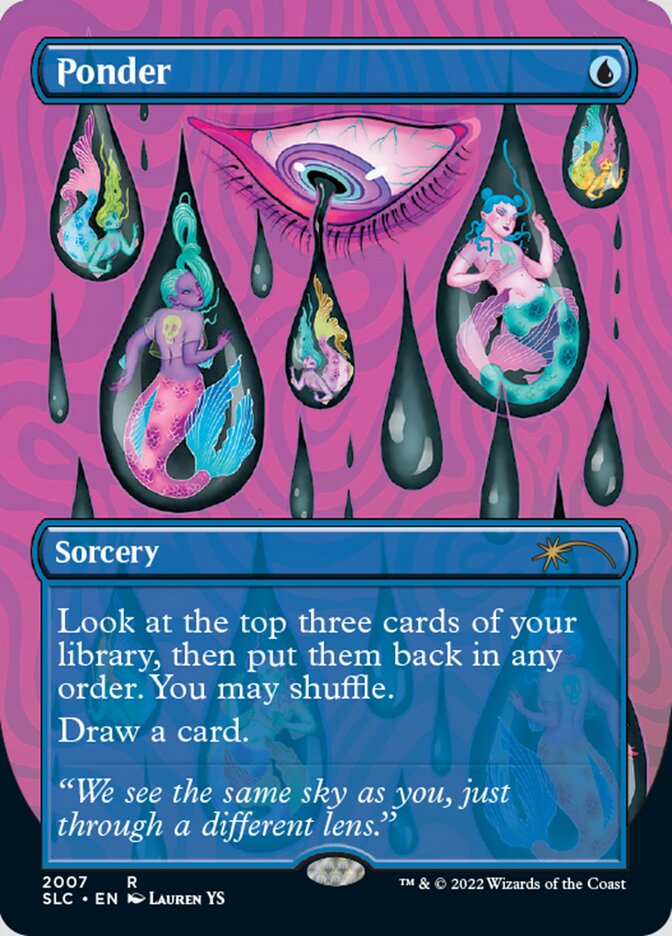Ponder (Borderless) [Secret Lair 30th Anniversary Countdown Kit] | Eastridge Sports Cards & Games