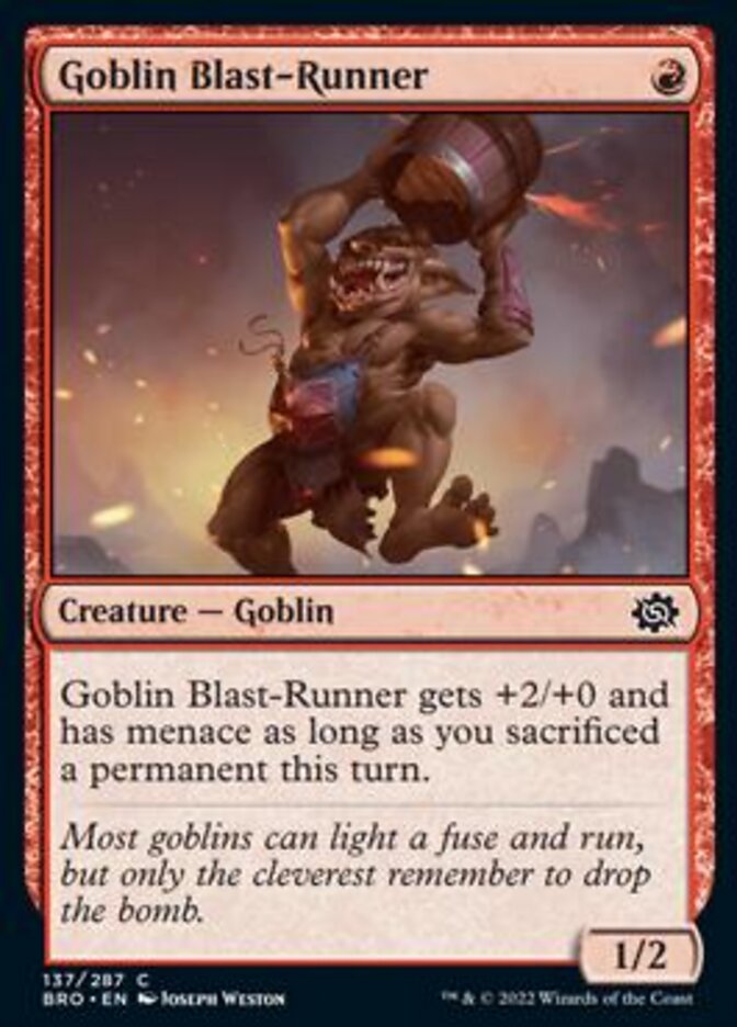 Goblin Blast-Runner [The Brothers' War] | Eastridge Sports Cards & Games