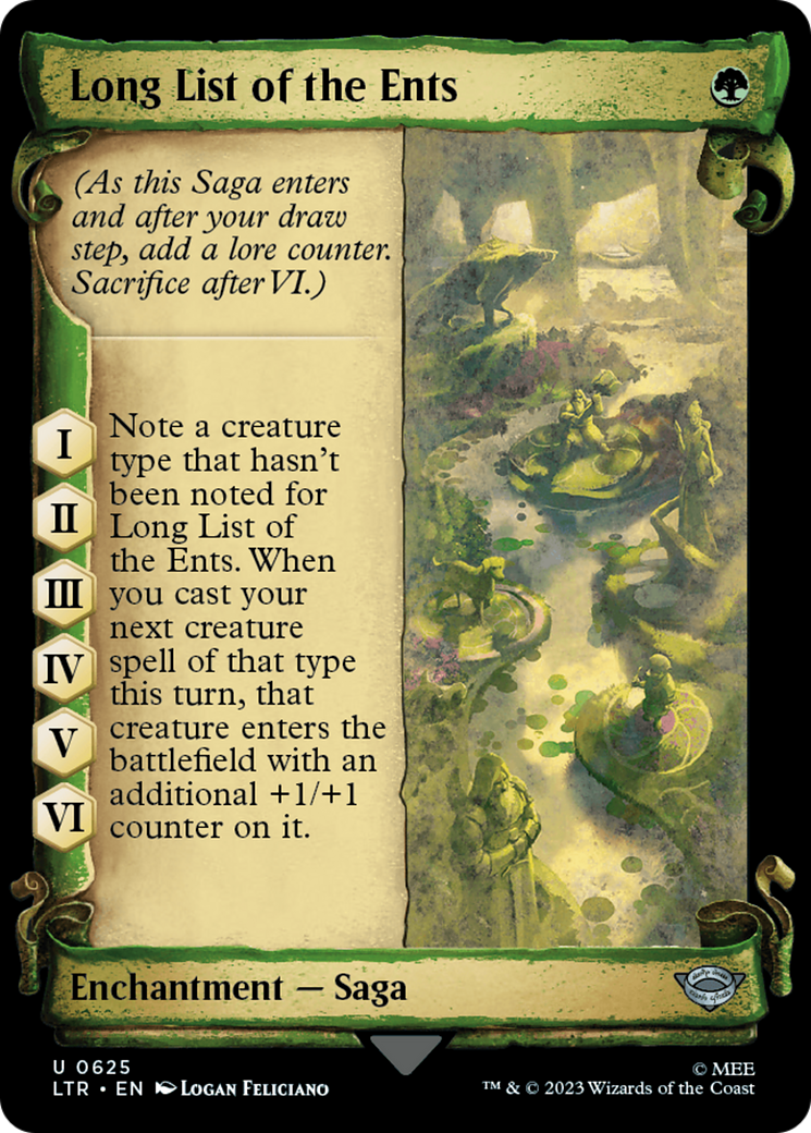 Long List of the Ents [The Lord of the Rings: Tales of Middle-Earth Showcase Scrolls] | Eastridge Sports Cards & Games