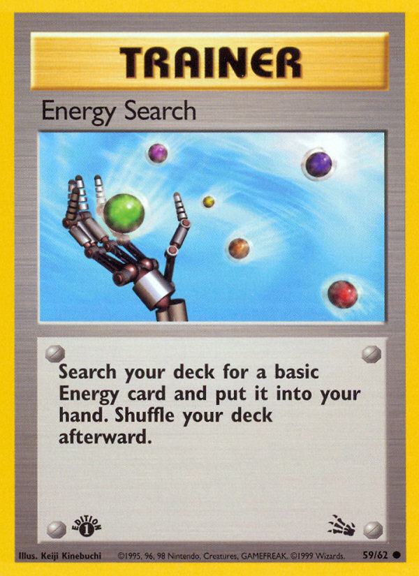 Energy Search (59/62) [Fossil 1st Edition] | Eastridge Sports Cards & Games