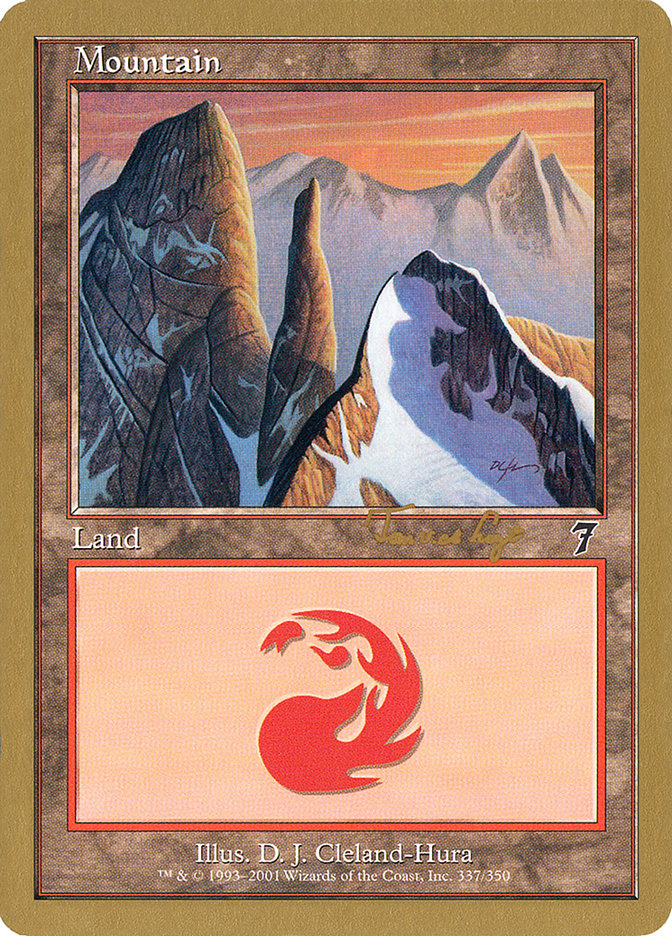 Mountain (337) (Tom van de Logt) [World Championship Decks 2001] | Eastridge Sports Cards & Games