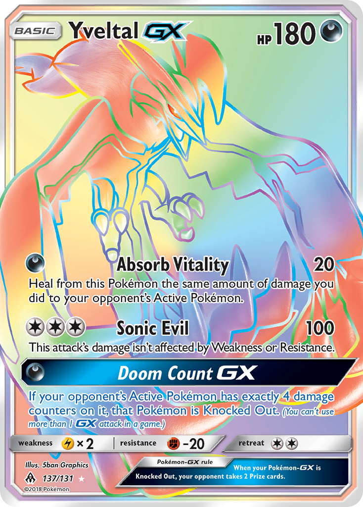 Yveltal GX (137/131) [Sun & Moon: Forbidden Light] | Eastridge Sports Cards & Games