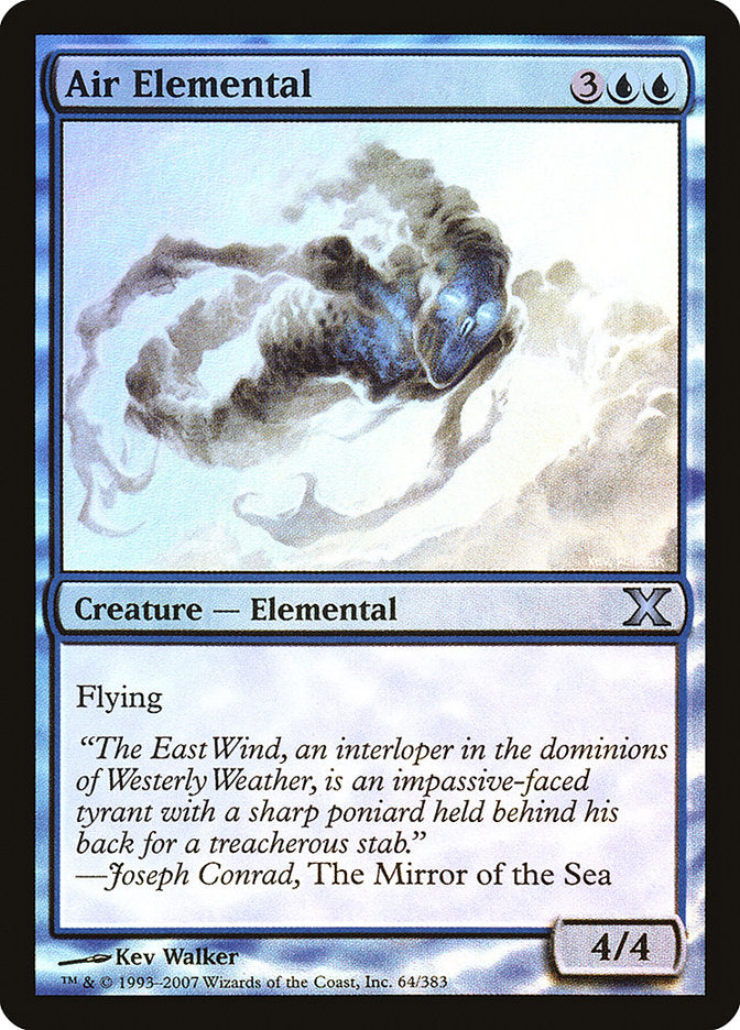 Air Elemental (Premium Foil) [Tenth Edition] | Eastridge Sports Cards & Games