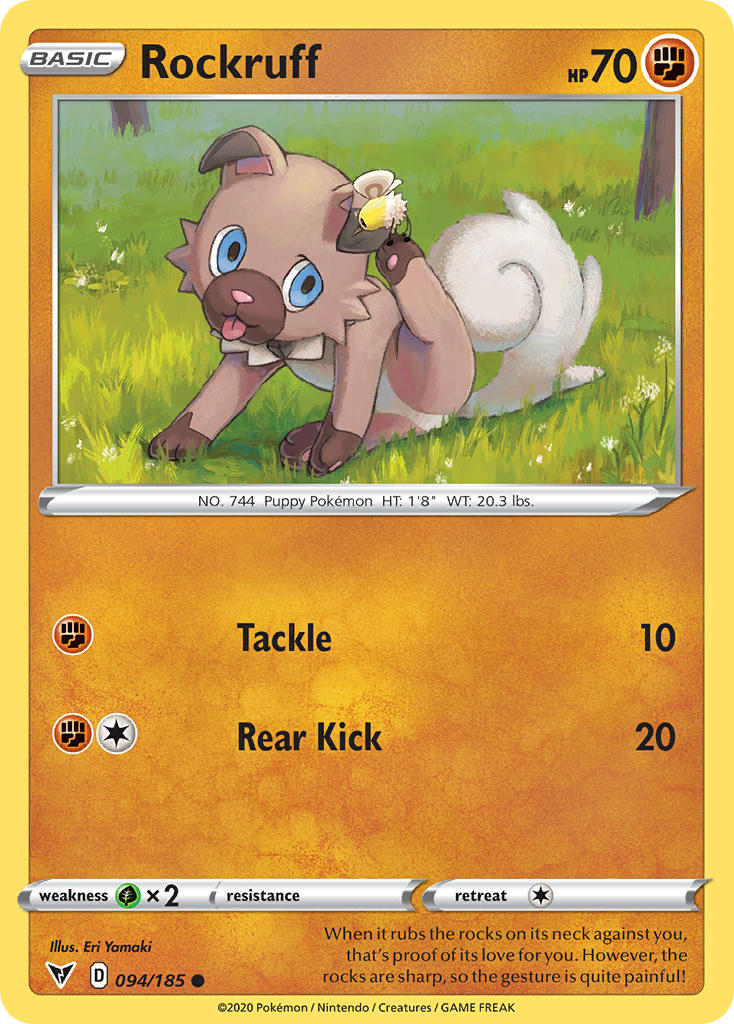 Rockruff (094/185) [Sword & Shield: Vivid Voltage] | Eastridge Sports Cards & Games