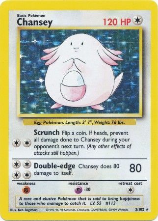 Chansey (3/102) [Base Set Unlimited] | Eastridge Sports Cards & Games