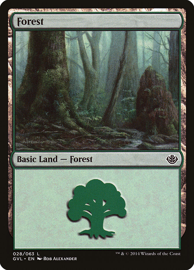 Forest (28) (Garruk vs. Liliana) [Duel Decks Anthology] | Eastridge Sports Cards & Games