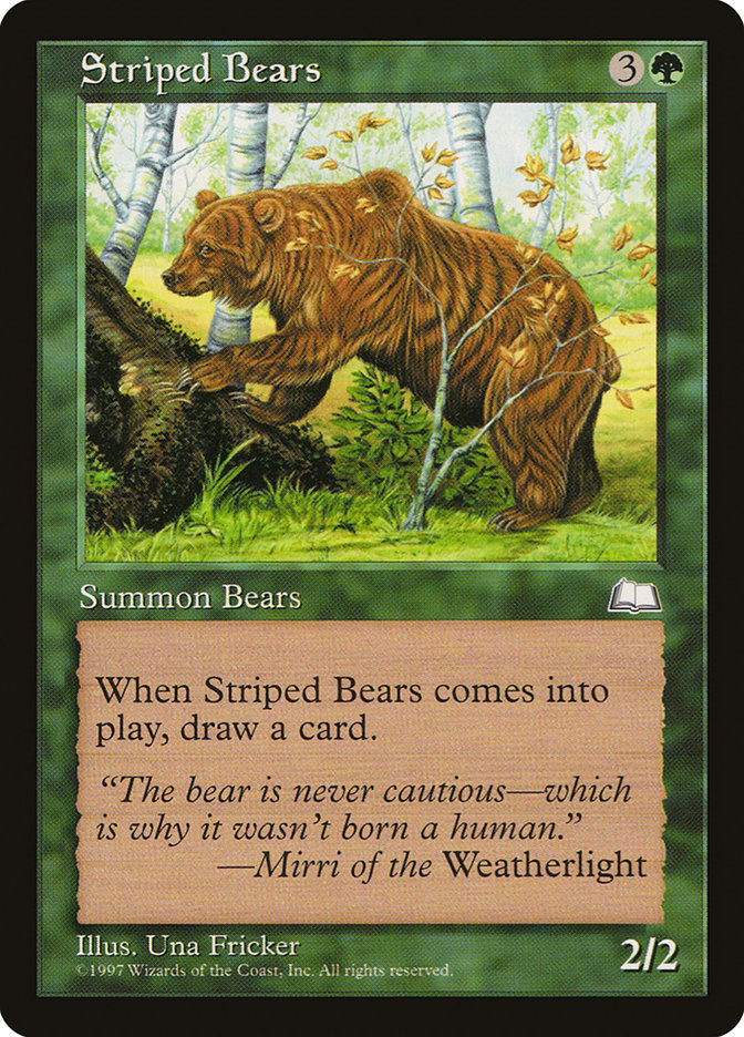 Striped Bears [Weatherlight] | Eastridge Sports Cards & Games
