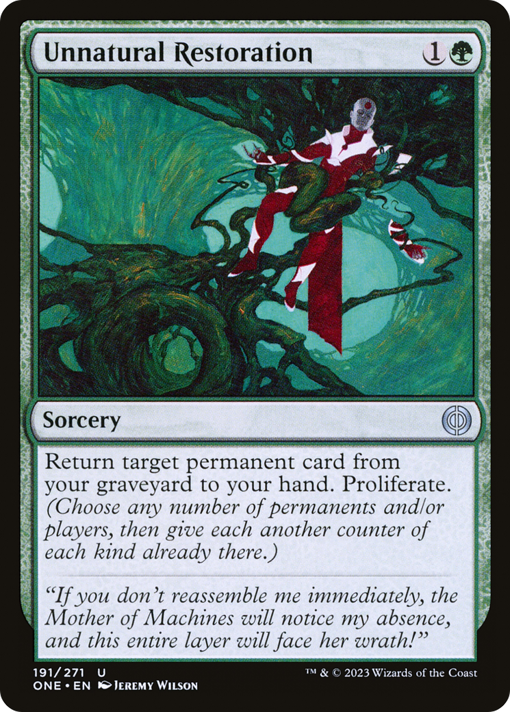 Unnatural Restoration [Phyrexia: All Will Be One] | Eastridge Sports Cards & Games