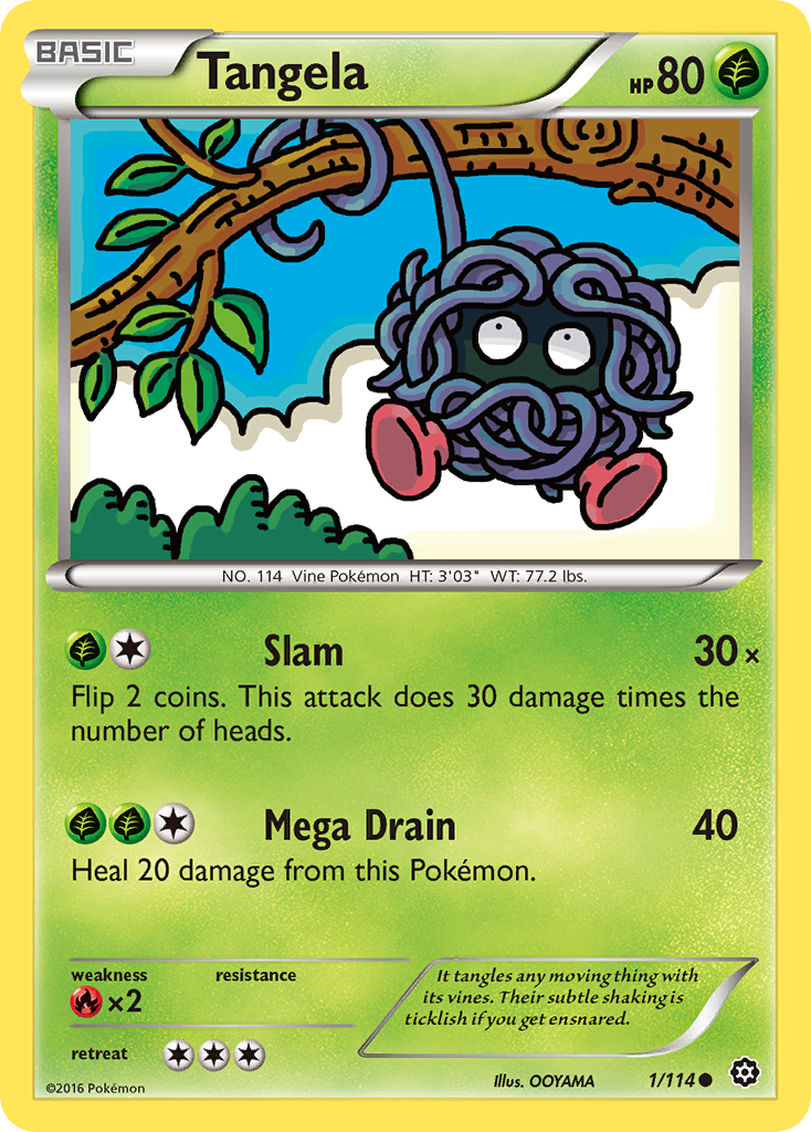 Tangela (1/114) [XY: Steam Siege] | Eastridge Sports Cards & Games