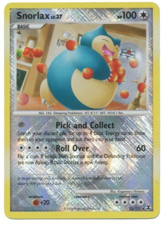 Snorlax (33/111) (League Promo) [Platinum: Rising Rivals] | Eastridge Sports Cards & Games