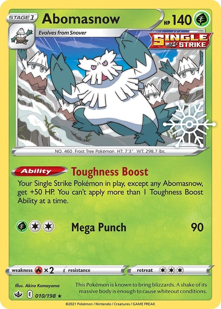Abomasnow (010/198) (Holiday Calendar) [Sword & Shield: Chilling Reign] | Eastridge Sports Cards & Games