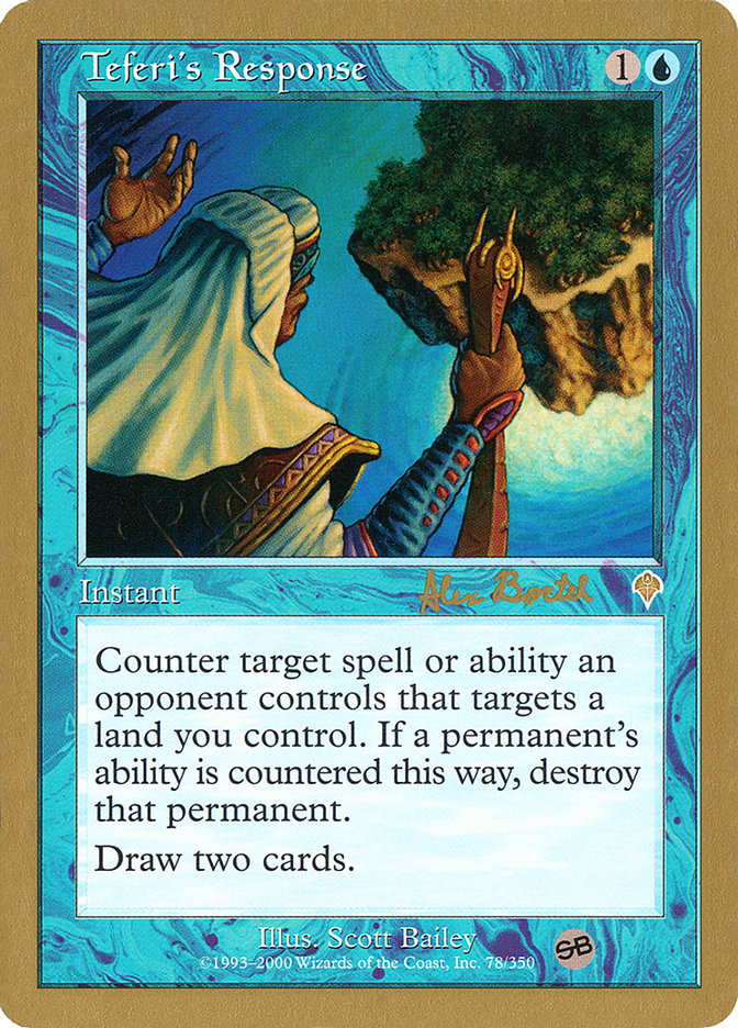 Teferi's Response (Alex Borteh) (SB) [World Championship Decks 2001] | Eastridge Sports Cards & Games