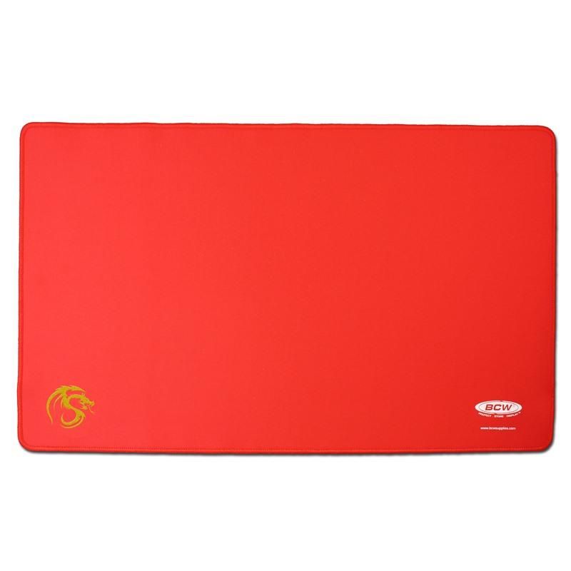 BCW Playmat with Stitched Edging - Red | Eastridge Sports Cards & Games