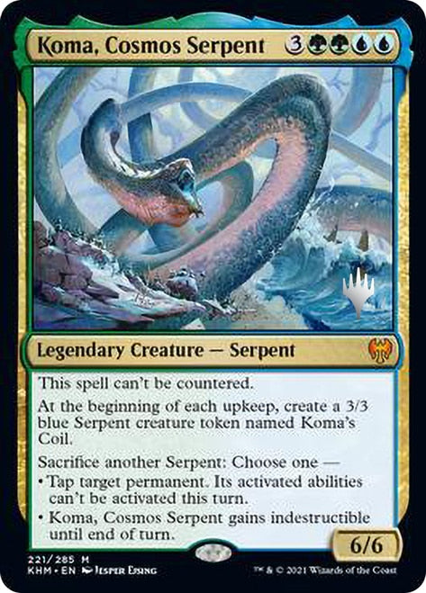 Koma, Cosmos Serpent [Kaldheim Promo Pack] | Eastridge Sports Cards & Games