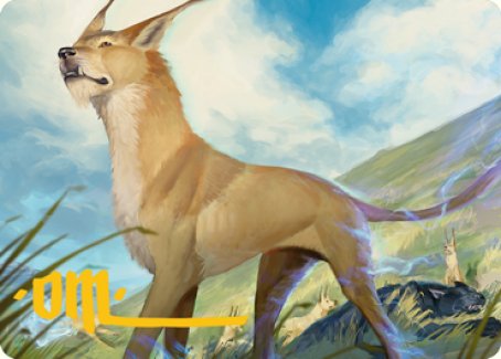 Blink Dog Art Card (Gold-Stamped Signature) [Dungeons & Dragons: Adventures in the Forgotten Realms Art Series] | Eastridge Sports Cards & Games