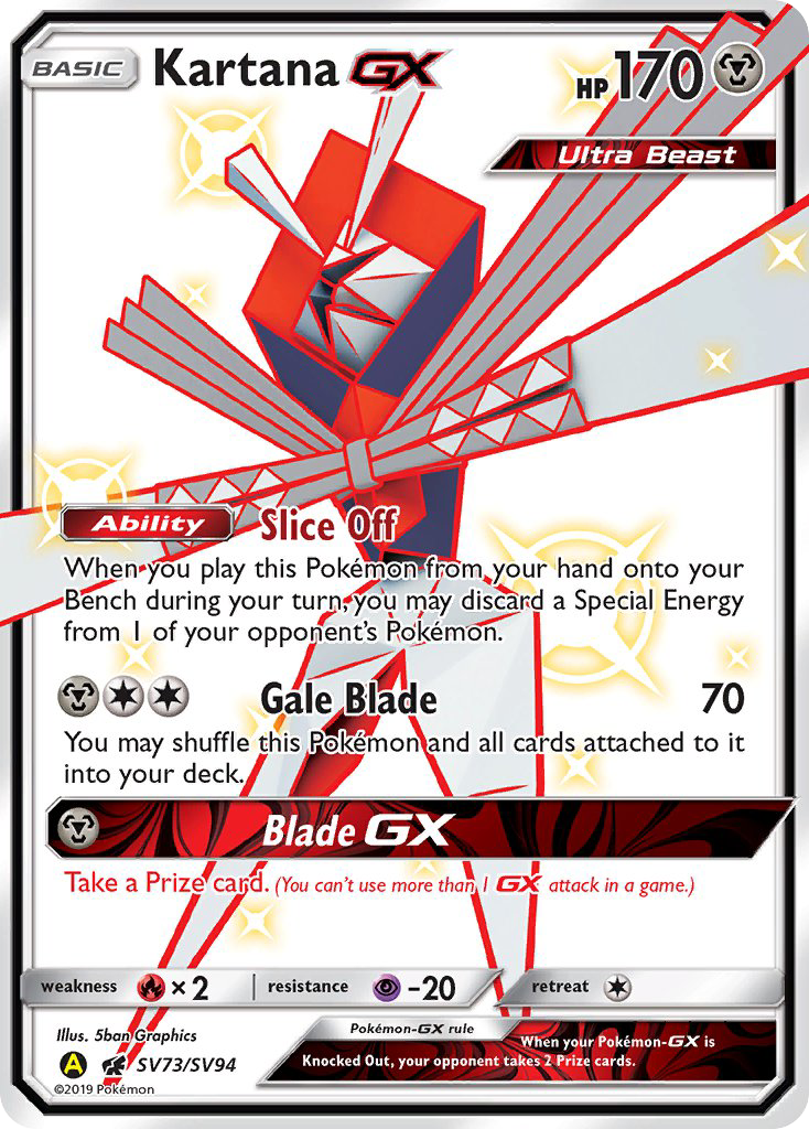 Kartana GX (SV73/SV94) [Sun & Moon: Hidden Fates - Shiny Vault] | Eastridge Sports Cards & Games