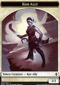 Kor Ally Token [Battle for Zendikar Tokens]