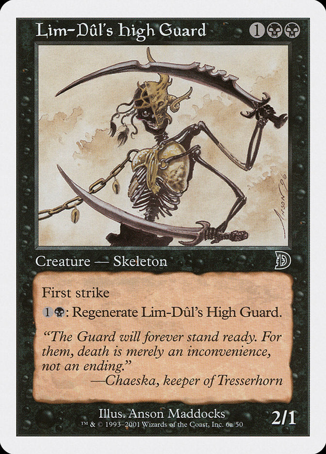 Lim-Dul's High Guard (Holding Sword) [Deckmasters] | Eastridge Sports Cards & Games