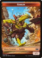 Goblin // Giant Teddy Bear Double-sided Token [Unsanctioned Tokens] | Eastridge Sports Cards & Games