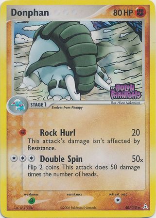 Donphan (40/110) (Stamped) [EX: Holon Phantoms] | Eastridge Sports Cards & Games