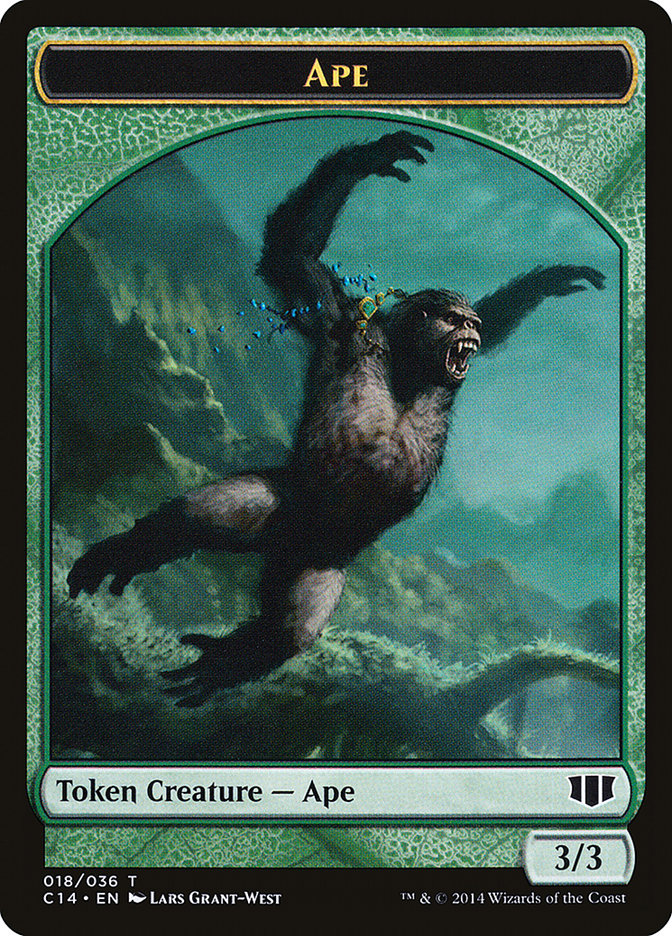 Ape // Zombie (011/036) Double-sided Token [Commander 2014 Tokens] | Eastridge Sports Cards & Games