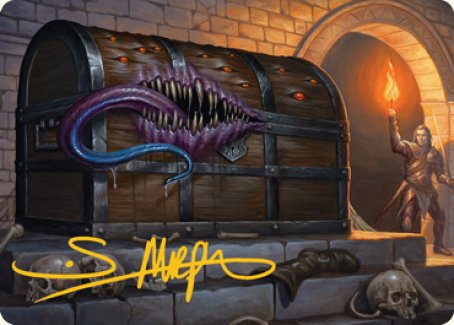 Mimic Art Card (Gold-Stamped Signature) [Dungeons & Dragons: Adventures in the Forgotten Realms Art Series] | Eastridge Sports Cards & Games