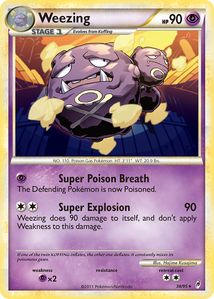 Weezing (38/95) [HeartGold & SoulSilver: Call of Legends] | Eastridge Sports Cards & Games