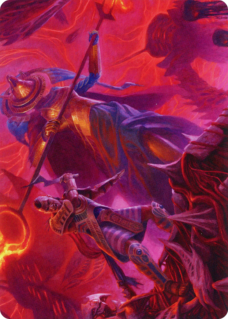 Djeru and Hazoret Art Card [March of the Machine Art Series] | Eastridge Sports Cards & Games