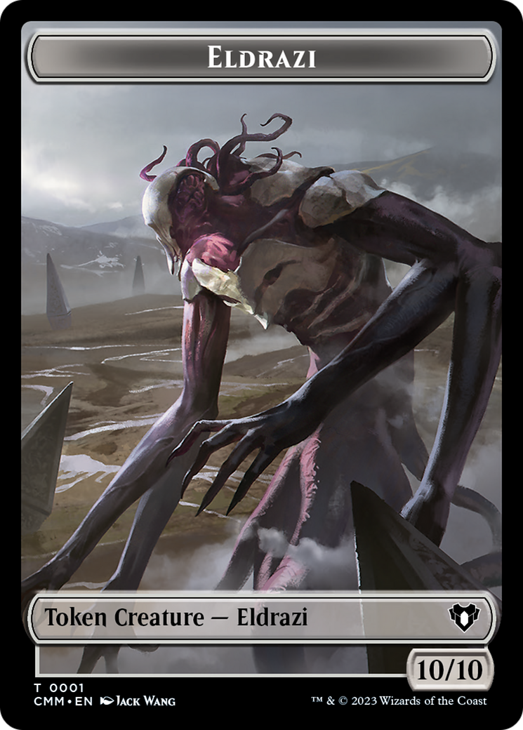 Eldrazi // Knight Double-Sided Token [Commander Masters Tokens] | Eastridge Sports Cards & Games