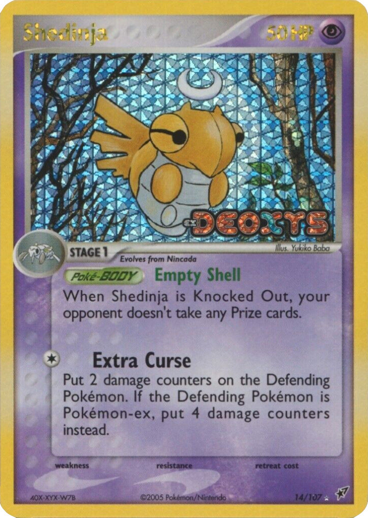 Shedinja (14/107) (Stamped) [EX: Deoxys] | Eastridge Sports Cards & Games