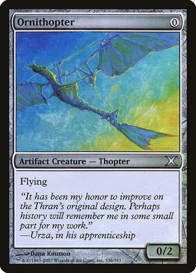 Ornithopter (Premium Foil) [Tenth Edition] | Eastridge Sports Cards & Games