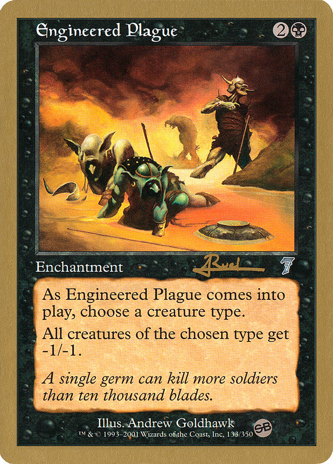 Engineered Plague (Antoine Ruel) (SB) [World Championship Decks 2001] | Eastridge Sports Cards & Games