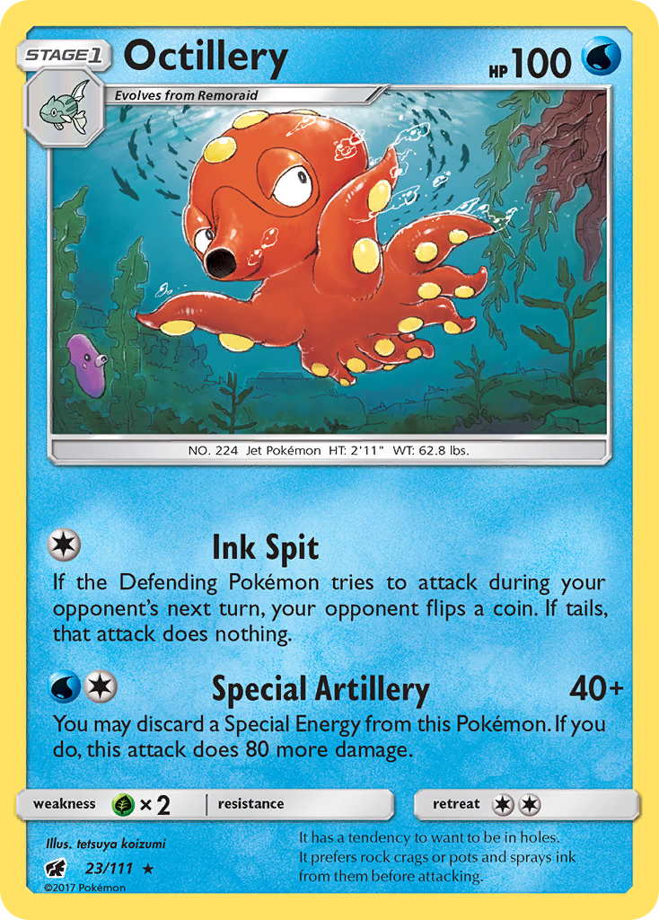 Octillery (23/111) [Sun & Moon: Crimson Invasion] | Eastridge Sports Cards & Games