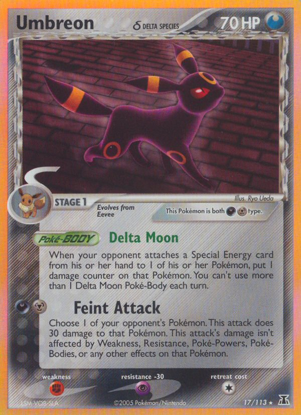 Umbreon (17/113) (Delta Species) [EX: Delta Species] | Eastridge Sports Cards & Games