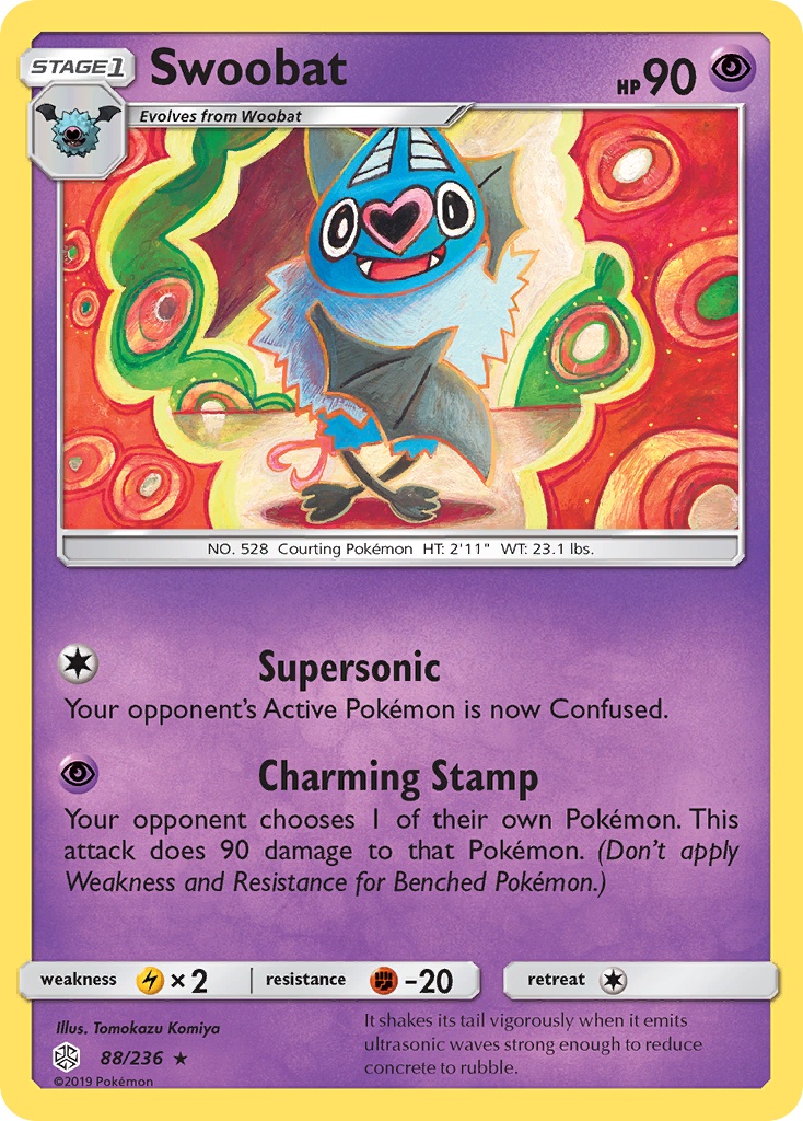 Swoobat (88/236) [Sun & Moon: Cosmic Eclipse] | Eastridge Sports Cards & Games