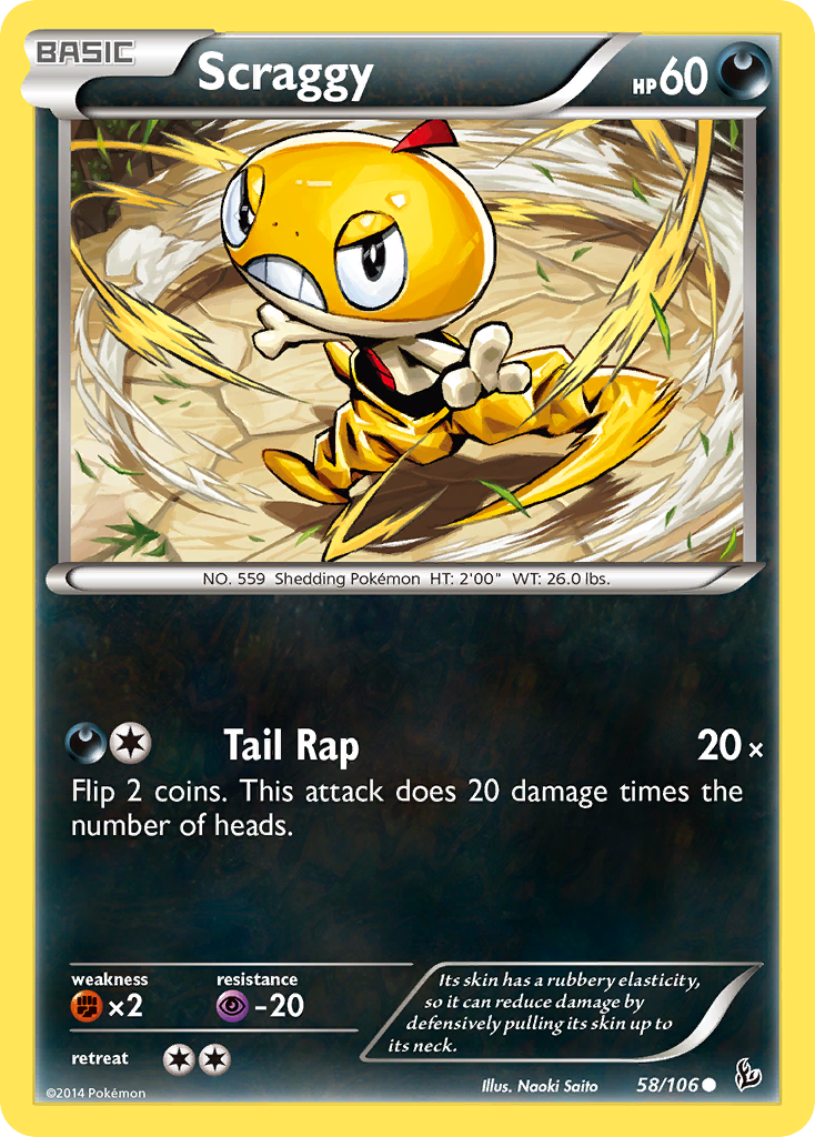 Scraggy (58/106) [XY: Flashfire] | Eastridge Sports Cards & Games