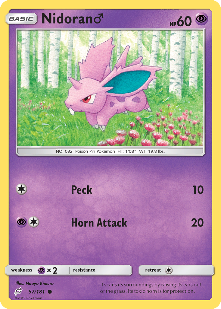 Nidoran (57/181) (Male) [Sun & Moon: Team Up] | Eastridge Sports Cards & Games