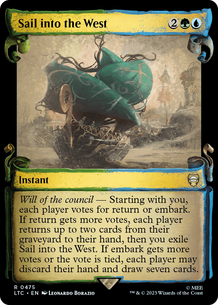 Sail into the West [The Lord of the Rings: Tales of Middle-Earth Commander Showcase Scrolls] | Eastridge Sports Cards & Games
