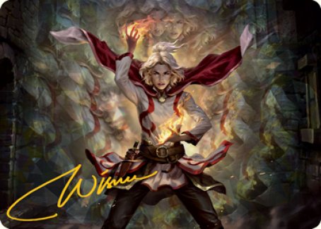 Delina, Wild Mage Art Card (Gold-Stamped Signature) [Dungeons & Dragons: Adventures in the Forgotten Realms Art Series] | Eastridge Sports Cards & Games