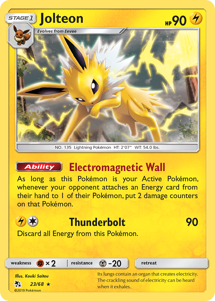 Jolteon (23/68) [Sun & Moon: Hidden Fates] | Eastridge Sports Cards & Games