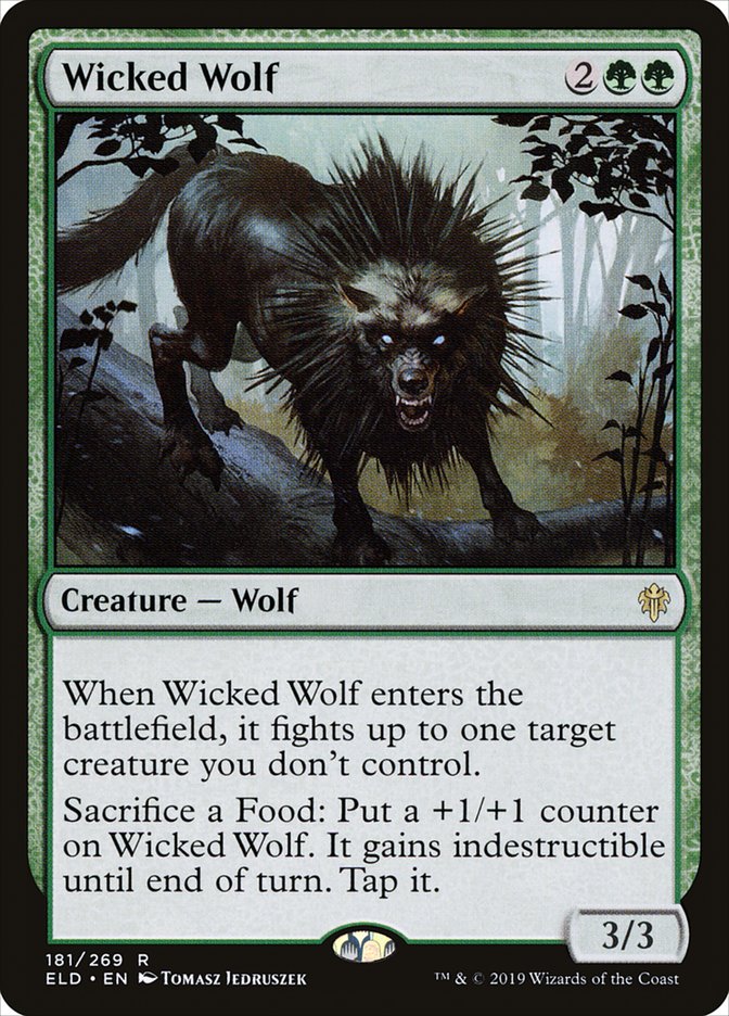 Wicked Wolf [Throne of Eldraine] | Eastridge Sports Cards & Games