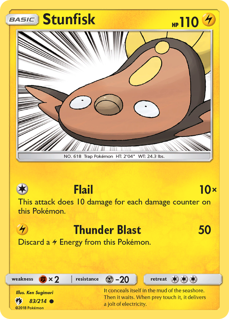 Stunfisk (83/214) [Sun & Moon: Lost Thunder] | Eastridge Sports Cards & Games