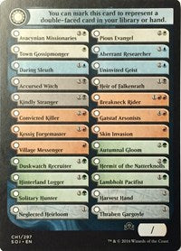 Checklist Card - (CH1) Shadows over Innistrad [Shadows over Innistrad Tokens] | Eastridge Sports Cards & Games