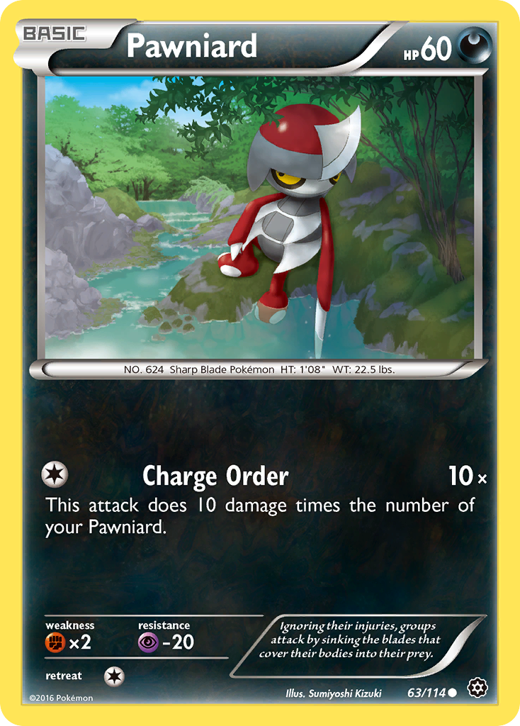 Pawniard (63/114) [XY: Steam Siege] | Eastridge Sports Cards & Games