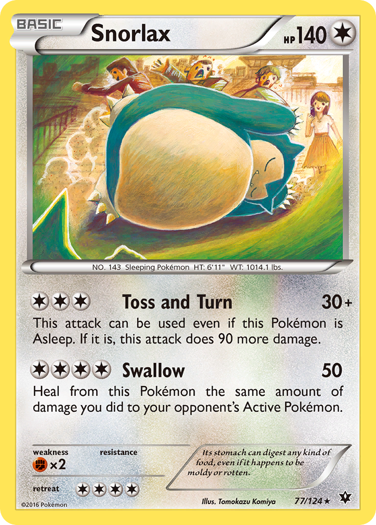 Snorlax (77/124) [XY: Fates Collide] | Eastridge Sports Cards & Games